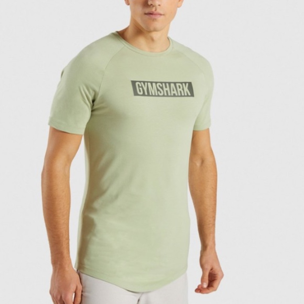 Gymshark Block T-Shirt - Chalk Green